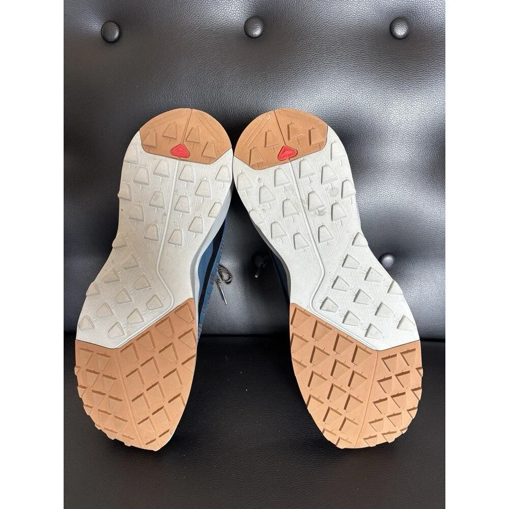 Salomon Trail Running Shoes Mens Size 11.5 Gray Blue Contagrip Ortholite - Picture 8 of 8